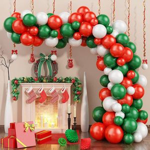 93-delige Ballonnenboog Set - Perfect voor Feesten en Partijen - Rood en Groen