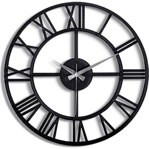 Modern Clock Wandklok - Romeinse Cijfers Home Decor - 40x40 cm