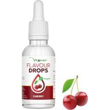 Smaakdruppels 50 ml - Smaak: Cherry / Kersen - Flavour drops smaakdruppels zonder calorieën - Voor kwark, havermoutpap, yoghurt en meer - Veganistisch