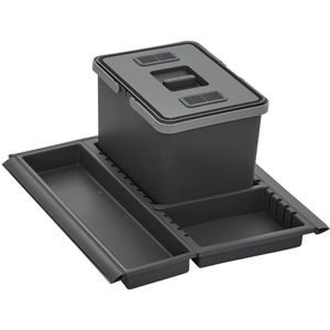 Metropolis PTC22 05050 7F Afvalbak 12L met deksel voor kastbreedte 50 cm