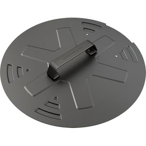 Outdoor Chef - Black Line Deksel Universeel ø 20 t/m 28 cm - Carbonstaal - Zwart