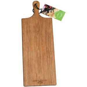 De Smikkelplank - Serveerplank - Eikenhout - L60 x B20 x H2,5 - Borrelplank - Tapasplank - Hapjesplank
