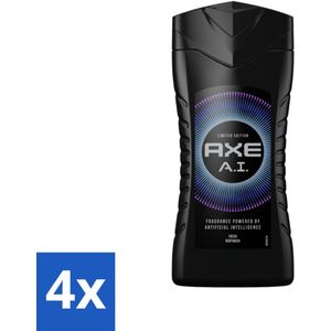 Axe - Limited Edition - 3-in-1 Douchegel - A.I. - 250 ml - Voordeelverpakking - 4 stuks