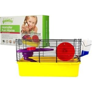 Hamster Fun Home Hamsterkooi S 38x23x23cm - Knaagdier Dierenkooi