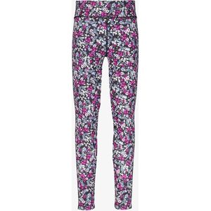 Osaga meisjes sportlegging zwart met bloemenprint - Maat 122/128