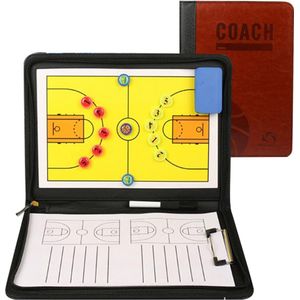 Magnetisch Tactisch Bord Basketbal - Coachingsbord met Stift, Magneten, Wisser - Tactische Markerborden voor Basketbaltraining en Voorbereiding op Wedstrijden