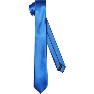Ladeheid Smal Stropdas - Stropdassen voor heren - Lengte: 150 cm, Breedte: 6 cm - Marineblauw - LA-EA-TMS-6