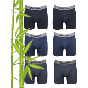 6-pack Gionettic Heren boxershort Bamboe assorti - maat M