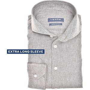 Ledûb modern fit linnen groen mouwlengte 7