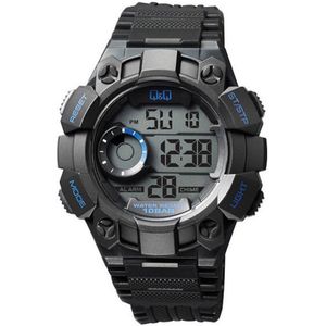 Digitaal horloge van Q&Q 10BAR -zwart M176J003