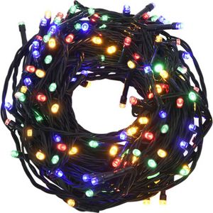 vidaXL Lichtslinger 2000 LED's 200m Meerkleurig LED Slinger - Lichtsnoer - Kerstversiering - Buitenverlichting - Party Lights