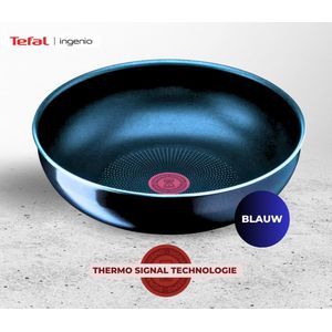 Tefal Ingenio Essentials Daily Wok Hoogwaardig Alluminium Wokpan Blauw - 28 cm (exclusief Ingenio Handgreep)