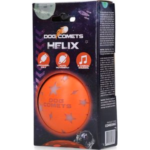 Dog Comets Ball Helix – Ø 7 cm - Hondenspeelgoed – Zelfbewegende hondenbal – Oplaadbaar – Met dierengeluiden – Oranje