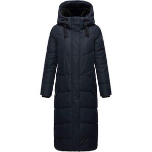 Gewatteerd & Winddicht - Navahoo Hingucker - Winterjas Dames - Volwassen - Lang - Dons - Capuchon - Navy - XL