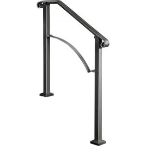 Trapleuning - 71cm tussen de palen - Anti slip - Balustrade - Binnen en buiten - Houders - Leuningen voor Trappen - Staal - Met trapleuninghouders