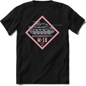 T-Shirtknaller T-Shirt|M-18 Leger tank|Heren / Dames Kleding shirt|Kleur zwart|Maat S