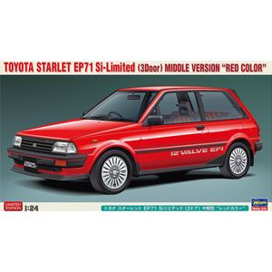1:24 Hasegawa 20660 Toyota Starlet EP71 Si-Limited (3 Door) Middle Version Plastic Modelbouwpakket
