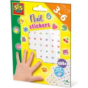 SES - Nagelstickers - 198 nageltransfers - makkelijk aan te brengen met water - makkelijk te verwijderen - geschikt voor jonge kinderen