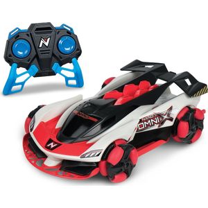 Nikko RC Nano Omni X: Galactic Red (10201/10200) Bestuurbare Auto RC Auto, Mini Offroad Rupsvoertuig tot 6 km/h, Kleine Tank, Spint 360 Graden & Coole Stunts, Speelgoed Auto, Voor Kinderen vanaf 6 Jaar & Volwassenen, ca. 15 cm, Rood