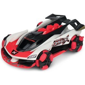 Nikko RC Nano Omni X: Galactic Rood Bestuurbare Auto RC Auto, Mini Offroad Rupsvoertuig tot 6 km/h, Kleine Tank, Spint 360 Graden & Coole Stunts, Speelgoed Auto, Voor Kinderen vanaf 6 Jaar & Volwassenen, ca. 15 cm, Rood