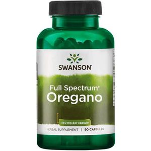 Oregano blad - Full Spectrum Oregano - 450mg - 90 Capsules - Swanson