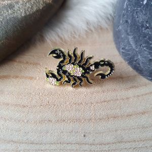 Enamel pin, kleding pin, broche, speldje, schorpioen