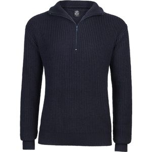 Mannen - Heren - Goede kwaliteit - Marine - Leger - Coltrui - Schipperstrui - Troyer - Classic - Urban - Legend - Casual - Streetwear - Sailor Sweater navy