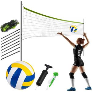 Net en frame voor volleybal en badminton 570 cm