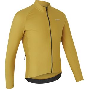 GripGrab - ThermaPace Thermo Fietsshirt Lange Mouwen Lente Herfst Wielrenshirt Cycling Jersey - Mosterd Geel - Heren - Maat M