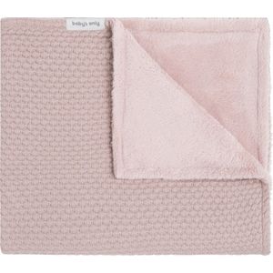 Baby's Only Gebreide wiegdeken teddy - Baby deken Sky - Dekentje voor meisjes - 2.7 TOG - 70x95 cm - Oud Roze - Herfst & winter deken