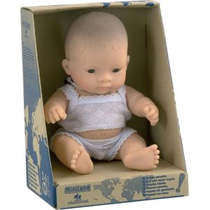 Miniland Babypop Aziatische Jongen - 21 cm