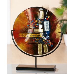 Vaas / Glas Art Deco Vaas ""Soleil"",32 x38 cm
