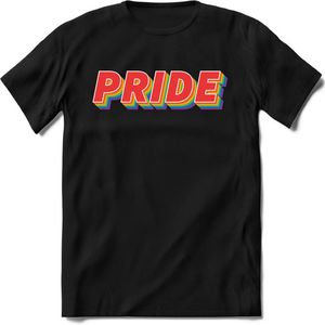 Pride | Pride T-Shirt Heren - Dames - Unisex | LHBTI / LGBT / Gay / Homo / Lesbi |Cadeau Shirt | Grappige Love is Love Spreuken - Zinnen - Teksten Maat S