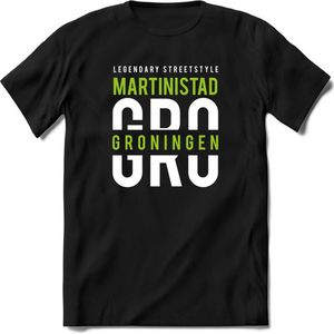 Groningen - Martinistad | TSK Original & vintage | T-Shirt Heren - Dames | Groen | Perfect Cadeau Shirt | Grappige Spreuken - Zinnen - Teksten | Maat S