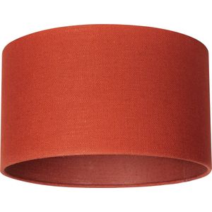 Milano lampenkap stof - oranje-rood transparant Ø 35 cm - 20 cm hoog