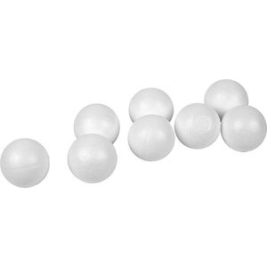 Ballen, d 4 cm, wit, 100 stuk/ 1 doos