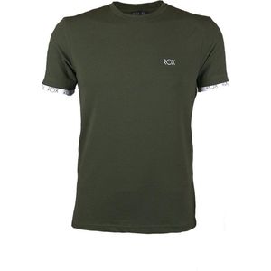 Rox - Heren T-shirt Collin - Donkergroen - Slim - Maat 3XL