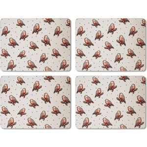 Placemats (Per 4 stuks) - Red robin