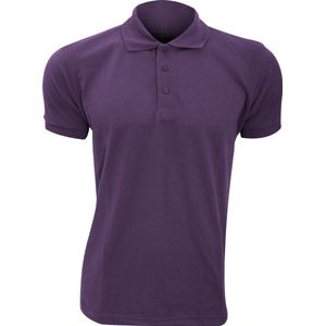 SOLS Heren Prime Pique Poloshirt met korte mouwen (Donkerpaars)