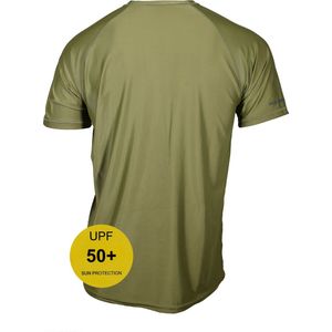 Watrflag Rashguard Cadiz - Heren - Groen - UV beschermend surf shirt regular fit S