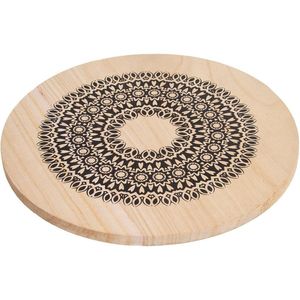 Pannenonderzetter Houten MANDALA 20 cm - Pannenlap - Onderzetters