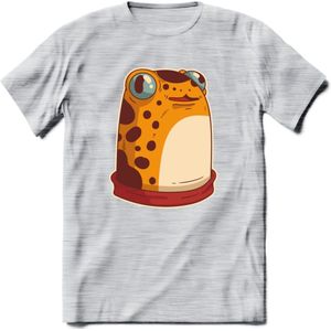 Hello there T-Shirt Grappig | Dieren kikker Kleding Kado Heren / Dames | Animal Skateboard Cadeau shirt - Licht Grijs - Gemaleerd - S