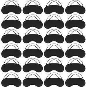 Ultrazacht slaapmasker - 24 stuks - ideaal voor zijslapers - zwart