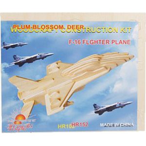 Bouwpakket 3D Puzzel Vliegtuig straaljager f-16