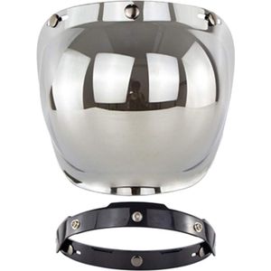 Open gezicht helm vizier motorfiets bubble Shield accessoires - Jackallo