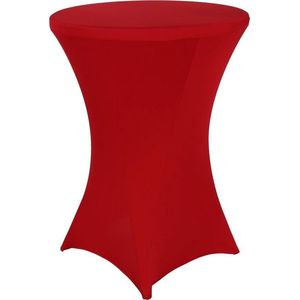 Statafelrok wijnrood 80 cm - Rood - Statafelhoes luxe - Stretch - Geschikt voor Horeca Evenementen - Sta Tafel Hoes - Statafel - Staantafelhoes - Cocktailparty - Trouwerij - Sta-tafel rok - Staatafelhoezen