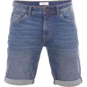Tom Tailor Heren Short Josh regular/straight Fit Blauw Volwassenen Korte Jeans Broek Bermuda