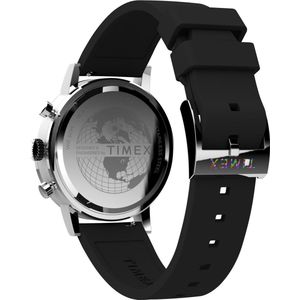 Timex Midtown Chrono TW2V70500 Horloge - Siliconen - Zwart - Ø 40 mm
