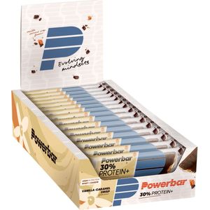 Powerbar Protein + Bar 30% Caramel Vanilla Crisp - - Eiwitreep / Proteïne reep - 15x55g