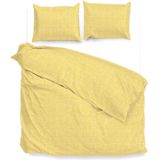 ZoHome Lino Dekbedovertrek - Eenpersoons - 140x200/220 cm - Aspen Yellow